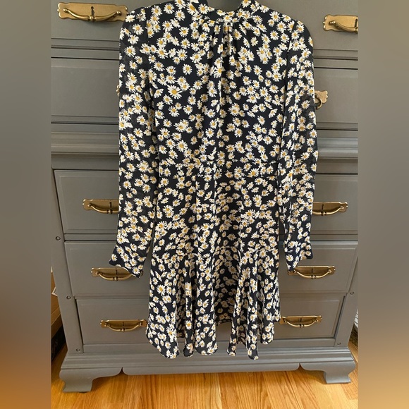 71F/25C Daisy Floral Long-Sleeve Dress XS - Picture 3 of 14